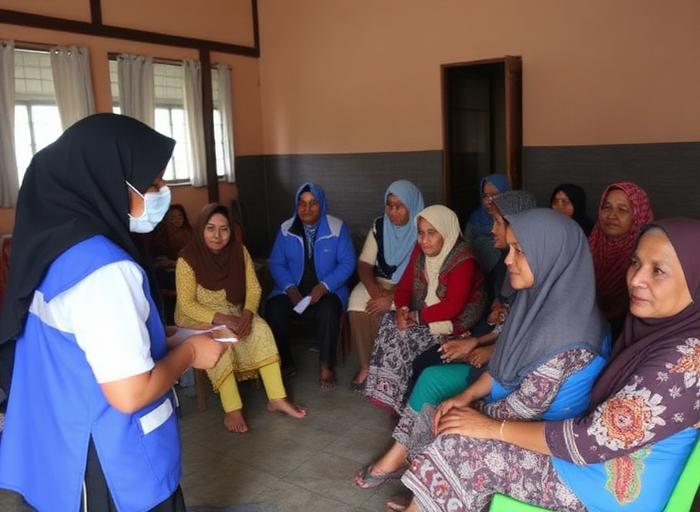 Puskesmas Tebas Gelar Posyandu Lansia di Desa Tebas Kuala
